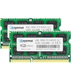 A-Tech 8GB (2x4GB) DDR3 1066MHz PC3-8500 CL7 SODIMM 204-Pin Non